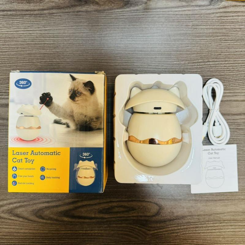 Automatic Laser Cat Toy Intelligent Sensing Infrared Cat Toys Electric 360° Rotation Interesting Design Pet Products Supplies
