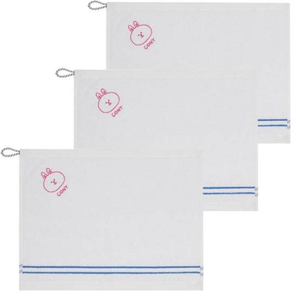 

Полотенца для рук Line Friends Piece Coma Cony 70г, синие, 3 шт.