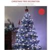 10M Christmas Light String Ribbon for Christmas Tree Decoration Double Layer Gold Stamping Luminous Ribbon Lamp Lace DIY Led Lights