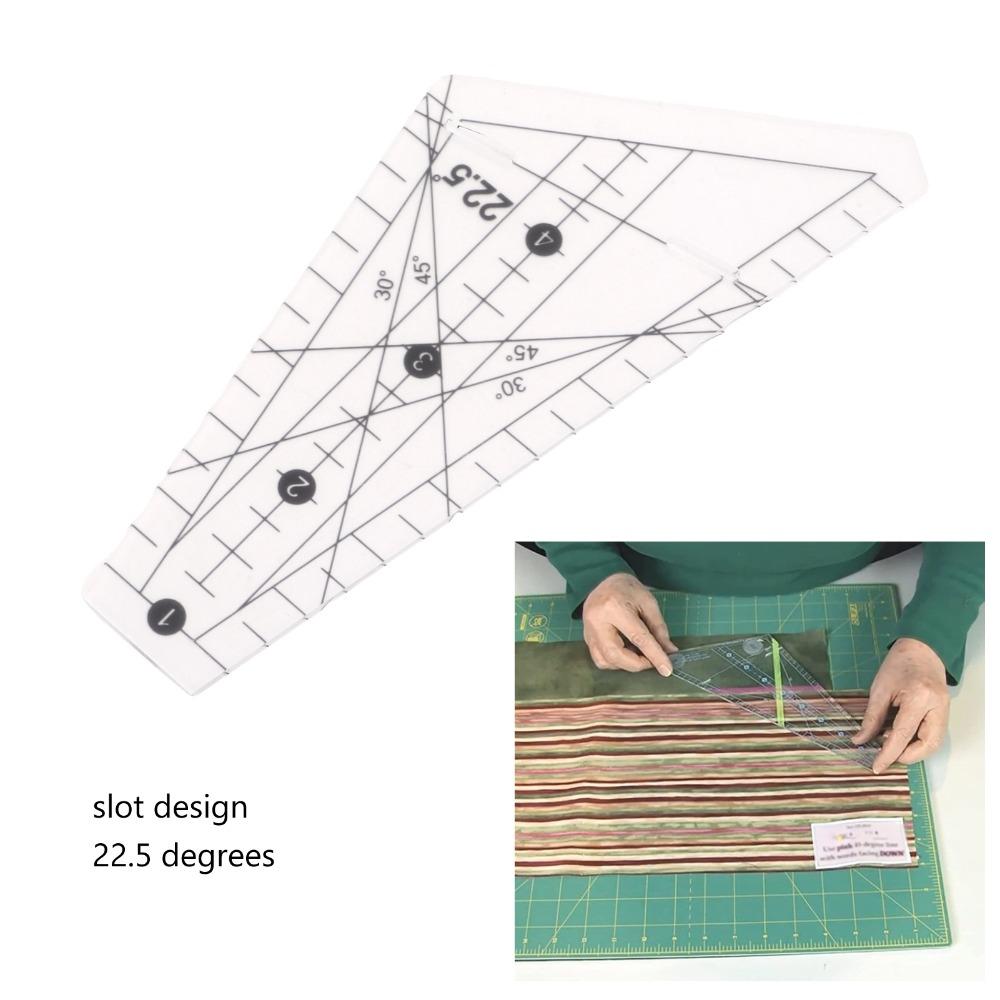 Acrylic Patchwork Ruler Slot Design Sewing Template Ruler Durable Quilting Ruler For Sewing DIY