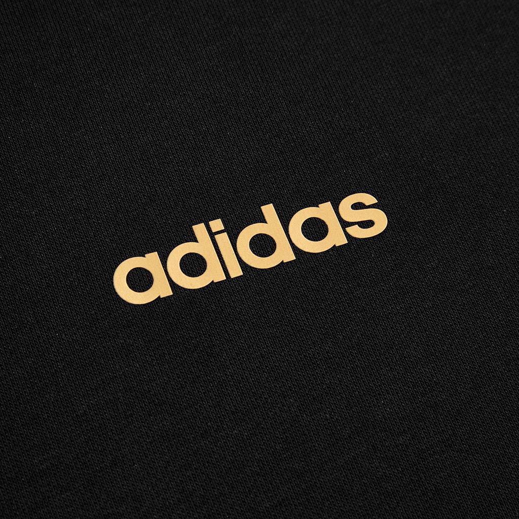 Adidas Round Neck Pullover Comfortable Long Sleeve Sweatshirt Unisex Sweatshirt Black KA1495