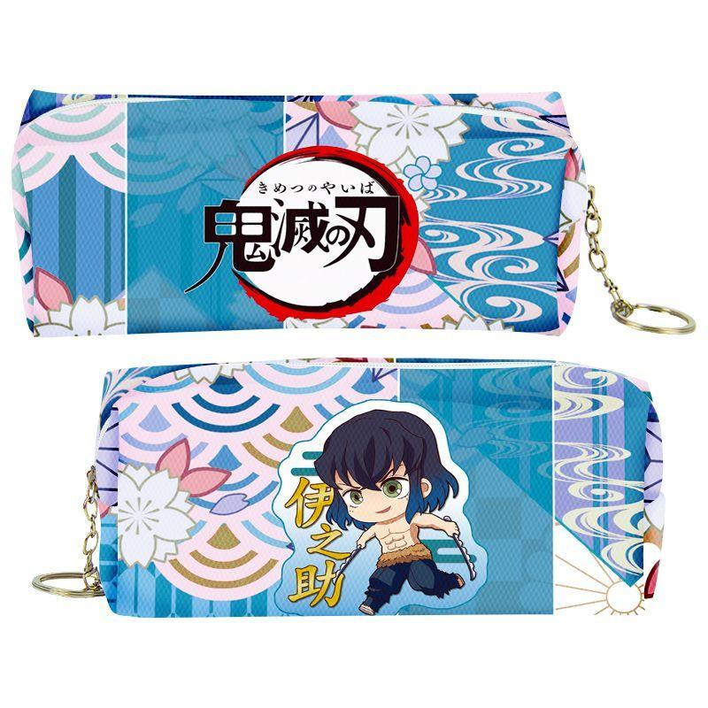 Slayer Demon Cartoon Animation Peripheral Pencil Case Stationery Box Pencil Coin Purse PU Zipper Nezuko Mitsuri Butterfly Ninja