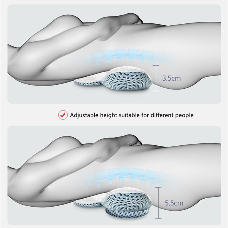 3D Lumbar Pillow Sleep Lumbar Intervertebral Disc Breathable Lumbar Support Cushion Pregnant Women Sleep Lumbar Support