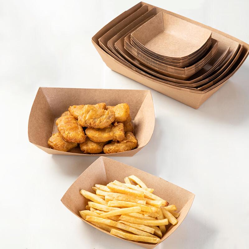Disposable Kraft Paper Boat Trays