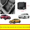 Car Armrest Box Storage Tray For Volkswagen VW Polo MK6 2018-2023 AW1 GTI Taigo 2021-2023 Nivus Europe Accessories