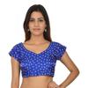 Women's V Neck Desigenr Choli Indian Bollywood Wedding Wear Stitched Blouse
