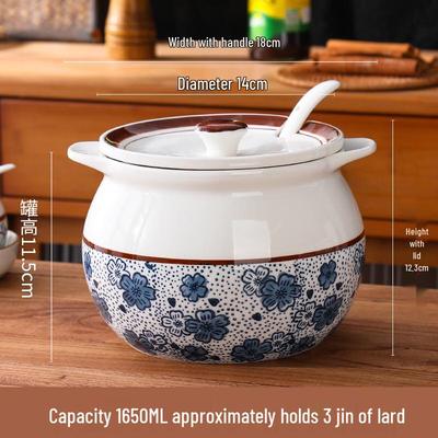 Ru Han Ceramic Underglaze Seasoning Jar