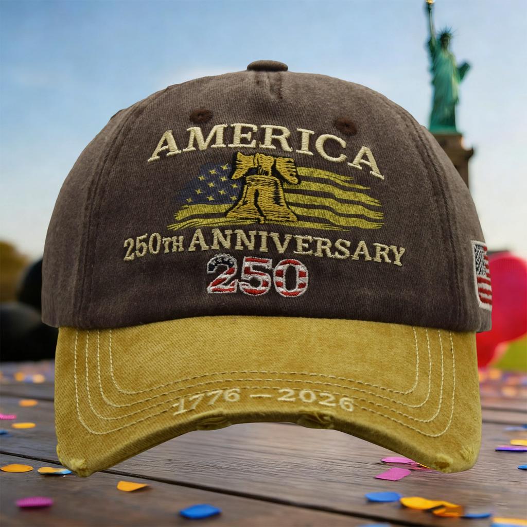 America's 250th Anniversary Embroidered Hat | Stylish & Versatile