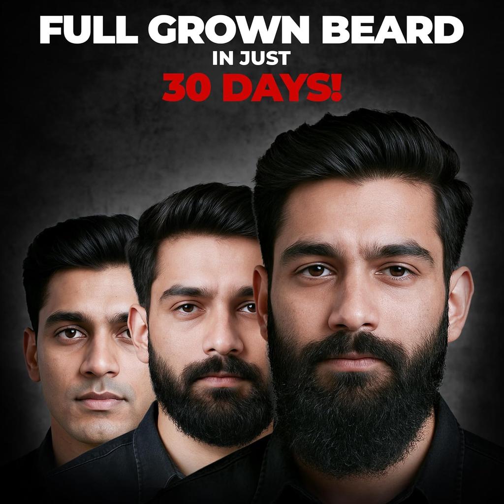 BEARDO Don’s Beard Growth Pro Kit Complete Beard Grooming Set For Men With Oil Wash Activator Roll On Gift Kit