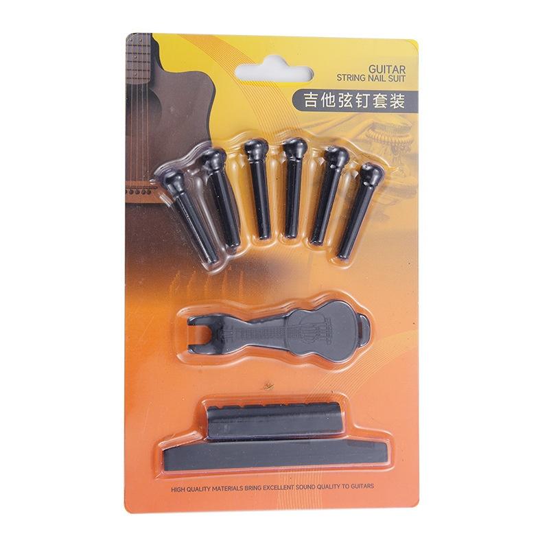 

Guitar Bridge Pins And String Winder Tool Kit For Acoustic Guitar Nut And Saddles Pins Replacement Maintenance Portable Abs