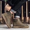 Herren handgemachte Muster Leder bequem weiche Socken Stiefeletten Herbst Winter Herren Stiefel
