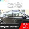 Copertura Bordo Ciotola Maniglia Porta Laterale Cromata per Hyundai Santa Fe IX45 2013 2014 2015 2016 2017 Accessori Tappo Tazza Maniglia Laterale Auto