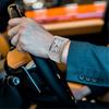 Diamond-encrusted Watch Men's Hip-hop Gypsy Square Black Giant Flash Gold Calendar Quartz Watch