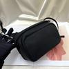 [Pre-Owned] Heiress Crystal Decorated Logo Letter Embellished Nylon Handheld Shoulder Crossbody Bag Medium - Excellent #1XQM8RX