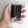 Modern Magnetic Acrylic Photo Frame,Gradient Clear Picture Stand for Desktop Decor & Fridge,Minimalist Polaroid Card Holder,Creative Gift