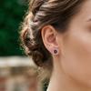 1 Paar Steckohrringe Quadratische Form Zirkonia Funkelnd Eingelegte Ohrstecker Festliche Lässige Ohrringe Schmuck Geschenk