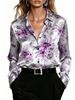 Summer Fashion Blouse for Ladies, Fashionable Women's Clothing, Long-sleeved Printed Blouse, Elegant Yet Casual, Suitable for All Seasons