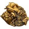 Pure Copper Golden Ornament Three-Legged Seven-Star Toad Home Office Desktop Decoration Store Opening Housewarming Gif