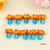 10Pcs Mushroom Ceramic Beads Cute Mini Colorful Loose Spacer Beads For Diy Jewelry Making Bracelet Necklace Accessories