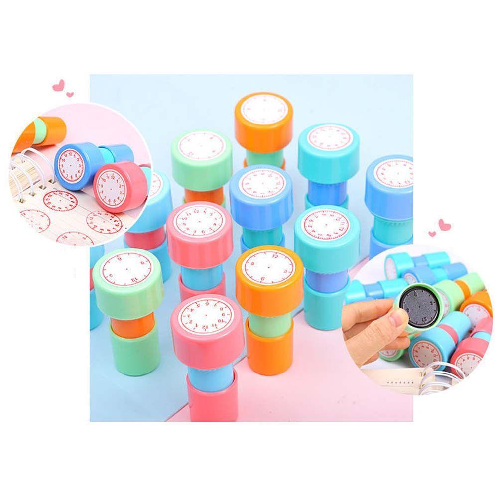 Aids Kids Toy Teaching Seal Student Teaching Tools Clock Dial Learning Recognition Clock Stamp