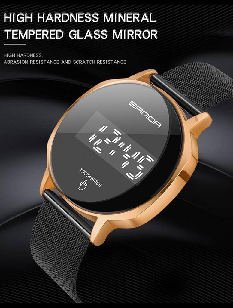 Sanda Minimalist Multifunction Waterproof Couple Watch - Hepburn Style for Men & Women