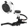 Universal 78"(22mm) Motorcycle Brake Clutch Master Cylinder Reservoir Levers Set Black