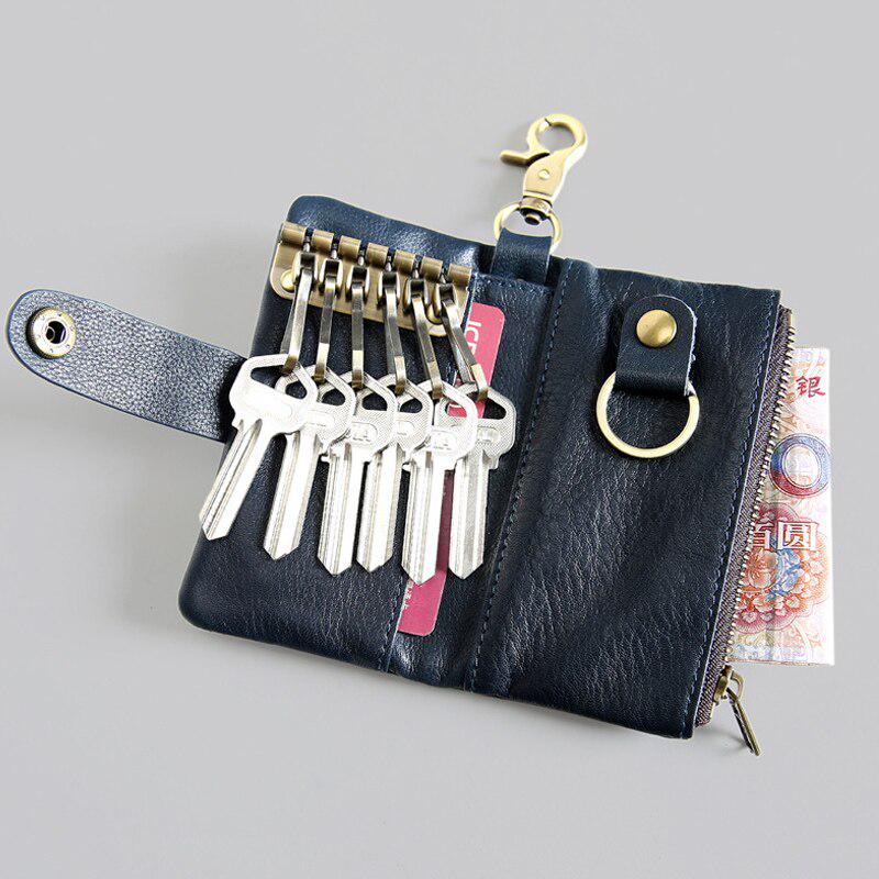 TOP originální kožená peněženka na klíče Designer Pánská klíčenka s držákem na klíče