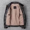 Classic 506 Style Genuine Cow Leather Jacket For Men Blue Black Natural Goatskin Coat Man  Slim Fit Soft Male Clothes Autumn