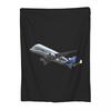 Airbus Beluga Blankets Fleece Sofa Throw Blanket Lightweight for Home Bedroom Outdoor Throws Bedspread Quilt