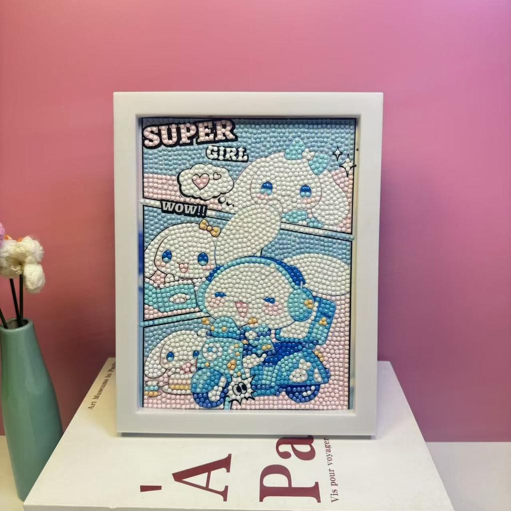 17 * 22Cm Cartoon Diamond Painting Children'S Puzzle Handmade Diy Year Of The Horse Living Room Sticker Decorative Painting