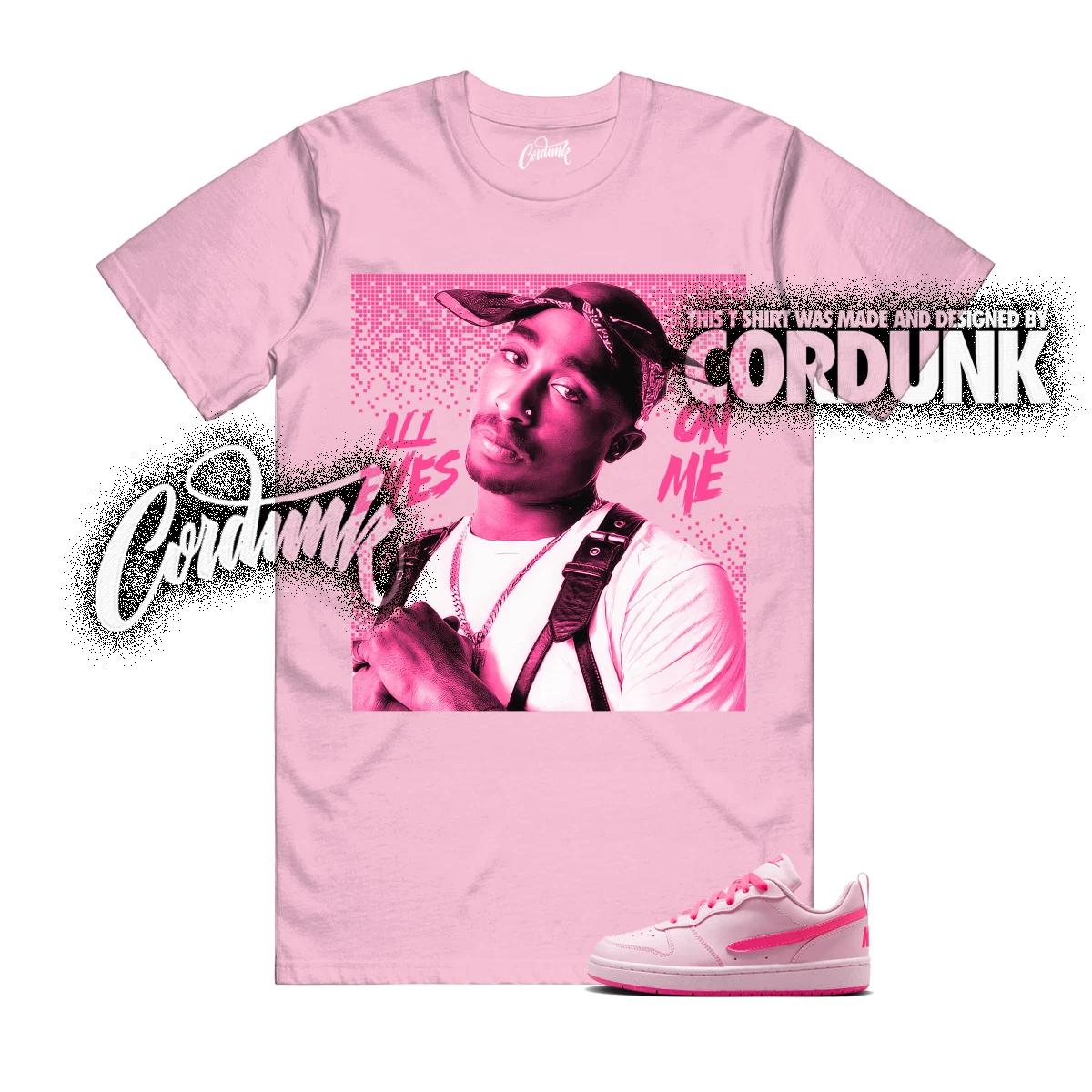 

Court Borough Low Recraft Pink Foam Hyper Pink Triple GS T Shirt Match TP L
