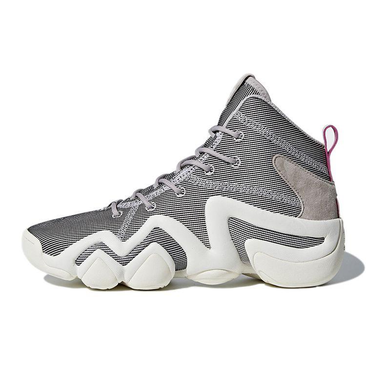 Adidas Crazy 8 Adv Comfortable Sports Non-Slip High-Top Retro Basketball Shoes Unisex Sneakers Gray CQ2846