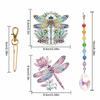 2Pcs 5D DIY Diamond Painting Sun Catcher Crystal Painting Ornaments for Adults DIY Summer Home Garden Hanging Ornament