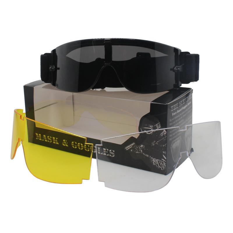 X800Tactical Goggles Single Windproof Anti-Fog Glasses CS Off-road special operations motorcycle goggles