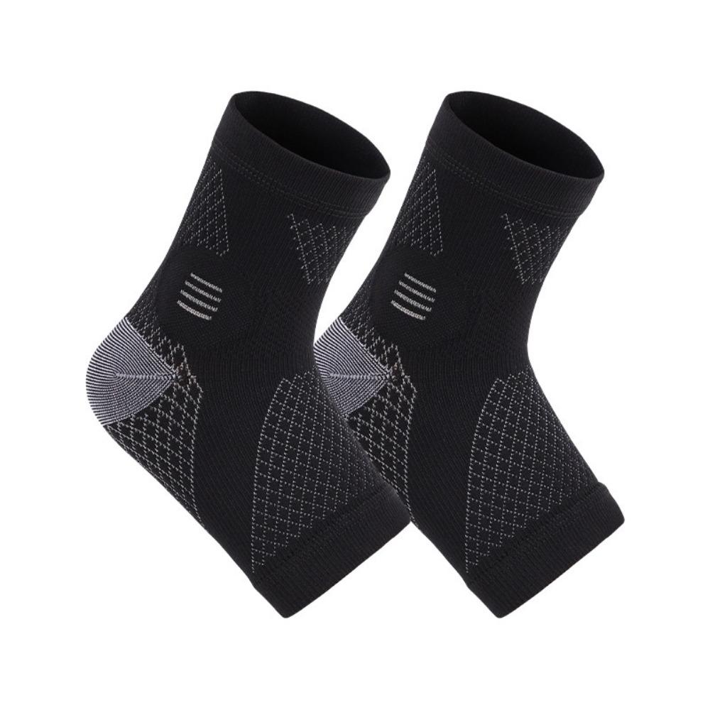 1Pair Anti Sprain Sports Ankle Brace Reduce Vibration Joint Protection Ankle Protector Elastic Support Compression Socks Running