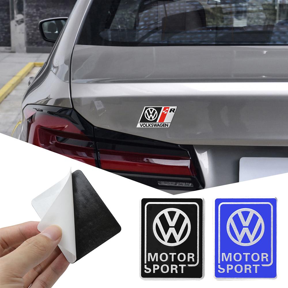 BIG1 Aluminum Car Badge Body Trunk Window Decoration Sticker For Volkswagen VW Polo Tcross Tiguan Passat Sharan Golf Scirocco Touran