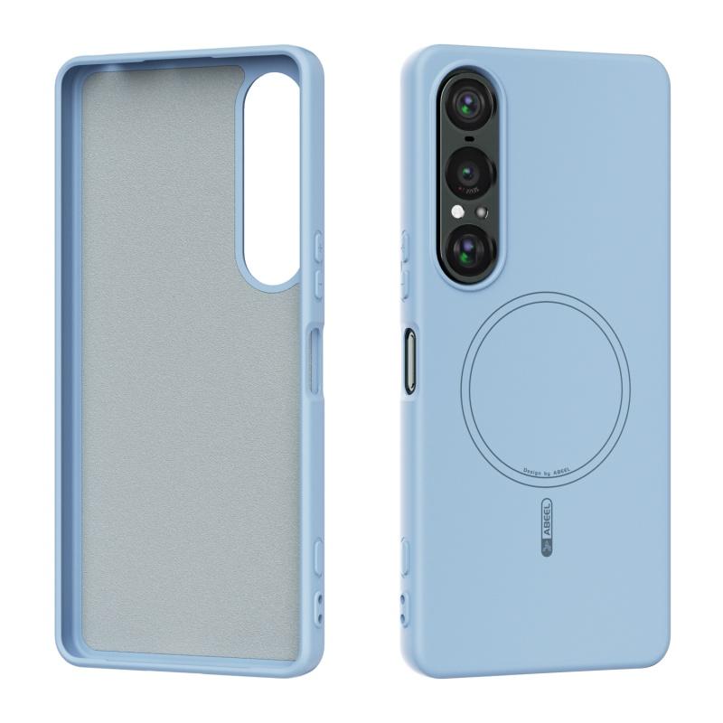 Liquid Silicone Invisible Magnetic Case For Sony Xperia 1V 1VI 1VII Baby Skin Touch Wireless Charging Soft Shockproof Case Cover