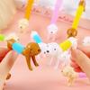 Cute 6/12PCS Stretchable Dog Toy Telescopic Spring Animals Sensory Stress Relief Durable Squeeze Interactive Pet Puzzle Toy