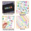 Colorful Letter Stickers 1 Inch Korean Ins Style Festival Party Decoration Mobile Phone Case DIY Handbook Material Stickers