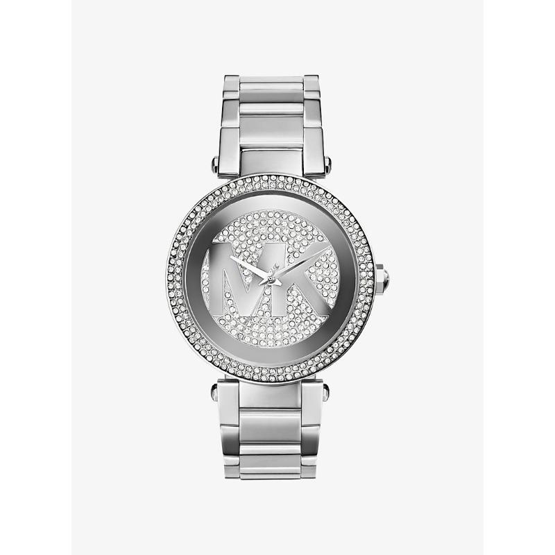 

Часы Michael Kors Parker с паве, серебристый тон, MK5925 серебряный