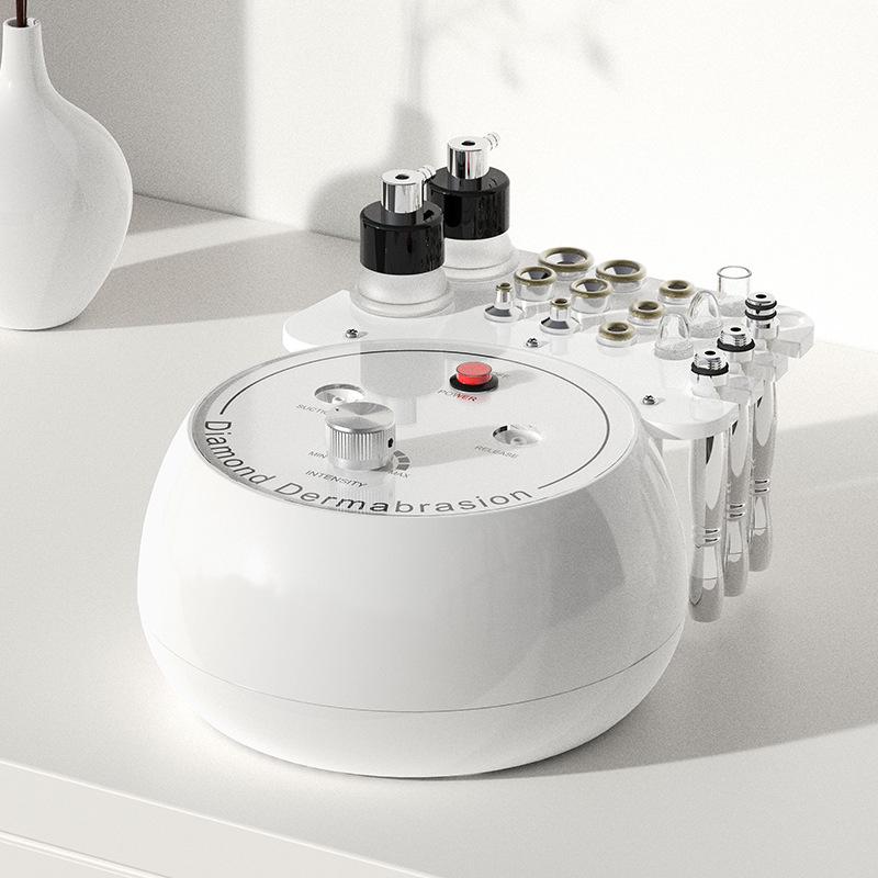 

Diamond Microdermabrasion Device with Exfoliating Head, Hydration Spray, Blackhead Remover, and Pore Cleaner. UK Standard