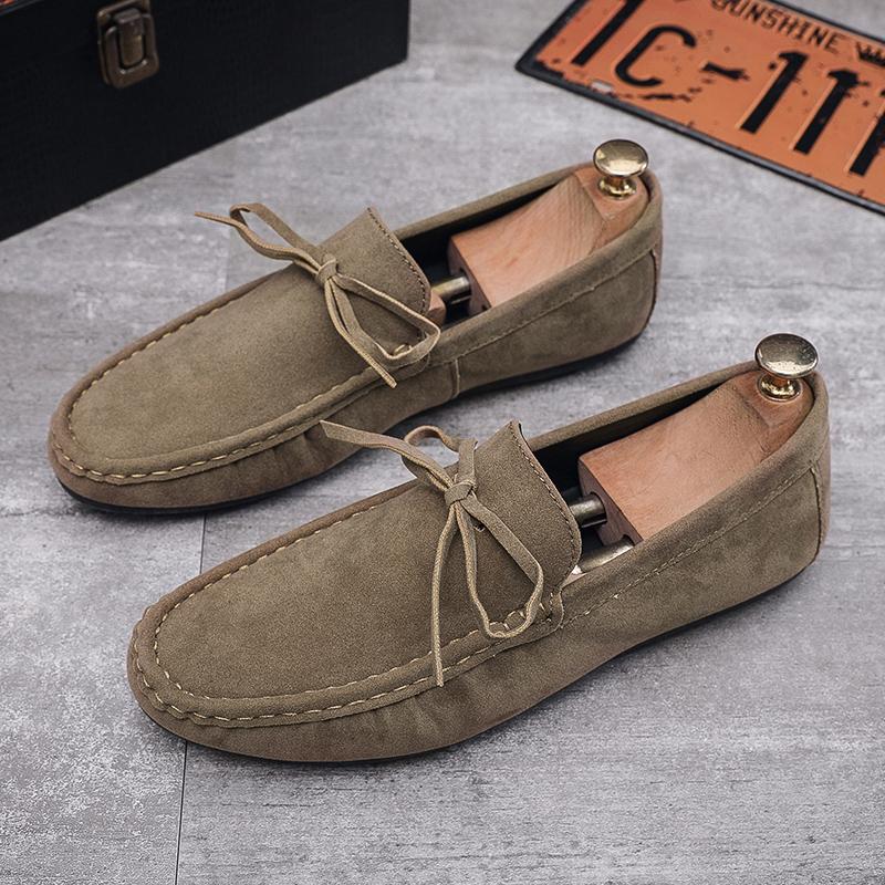Doudou shoes summer new matte suede lazy small leather shoes loafer driving shoes