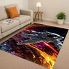 3D Cartoon Astronaut Weltraumfahrer Planet Wohnzimmer Rutschfester Teppich für Schlafzimmer Spielzimmer Sofa, Heimdekoration Fußmatte Weihnachten