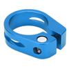 28.6mm Bike Seat Post Clamp Aluminum Alloy Locking Seat Tube Holder Clip for Mountain BicycleBlue