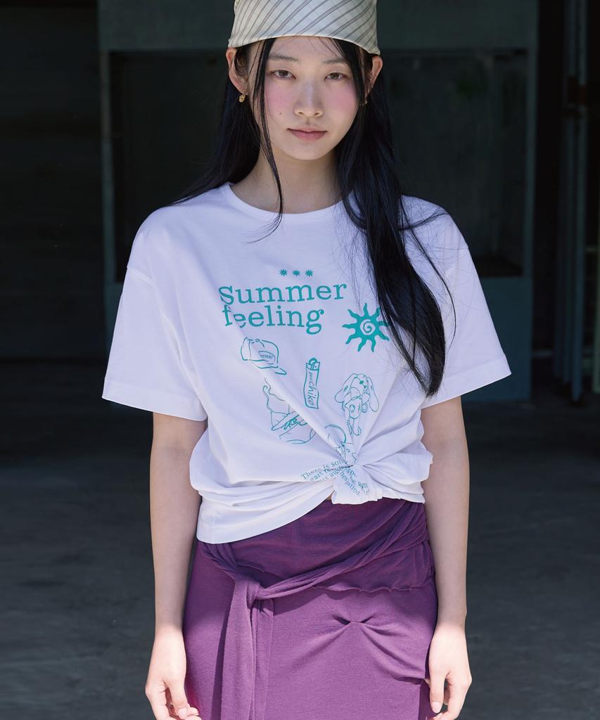 Michikoleondeonkosino Summer Feeling T-Shirt White