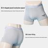 LANGSHA Men's Pure Cotton 10A Antibacterial Boxer Briefs 4-Pack