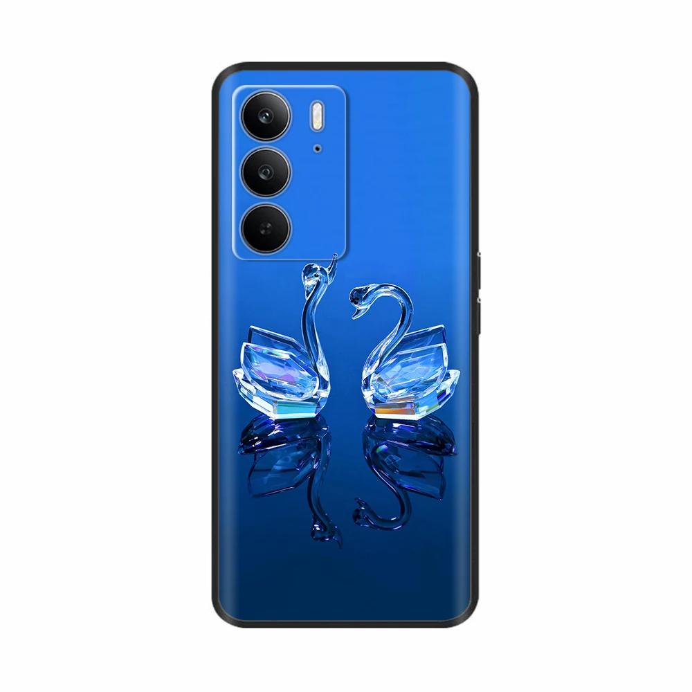 Für Realme C75 4G Hülle Niedliche Herzblumen Bemaltes TPU Cover Weiche Dünne Handyhülle Für Oppo Realme C75 C 75 Fundas Coque Bumper