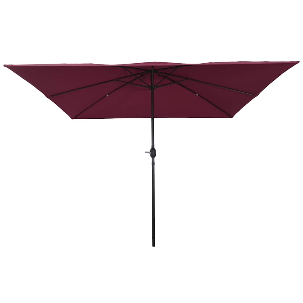 Garden Sun Umbrella Burgundy Red 295 X 295 X 245 Cm