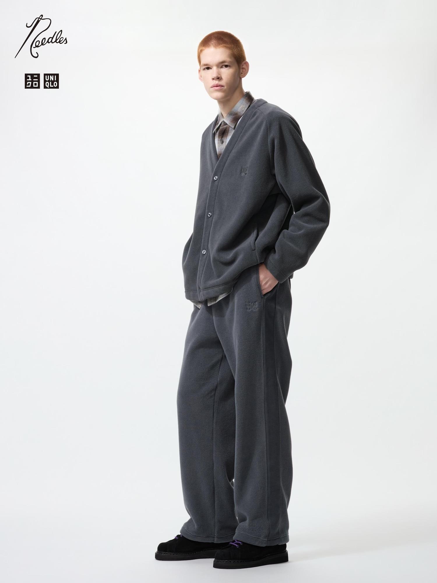 

Uniqlo Fleece Wide Pants 08 DARK GRAY/XS