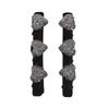 Double Layer Flocked Bangs Side Clip Crystal Love Heart Hair Braiding Hairpins Women Girls Clip Bangs Barrettes Hair Accessories Forehead Bangs Clip